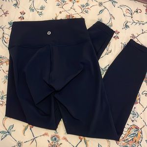 Lululemon Navy Wunder Under Leggings - Size 4